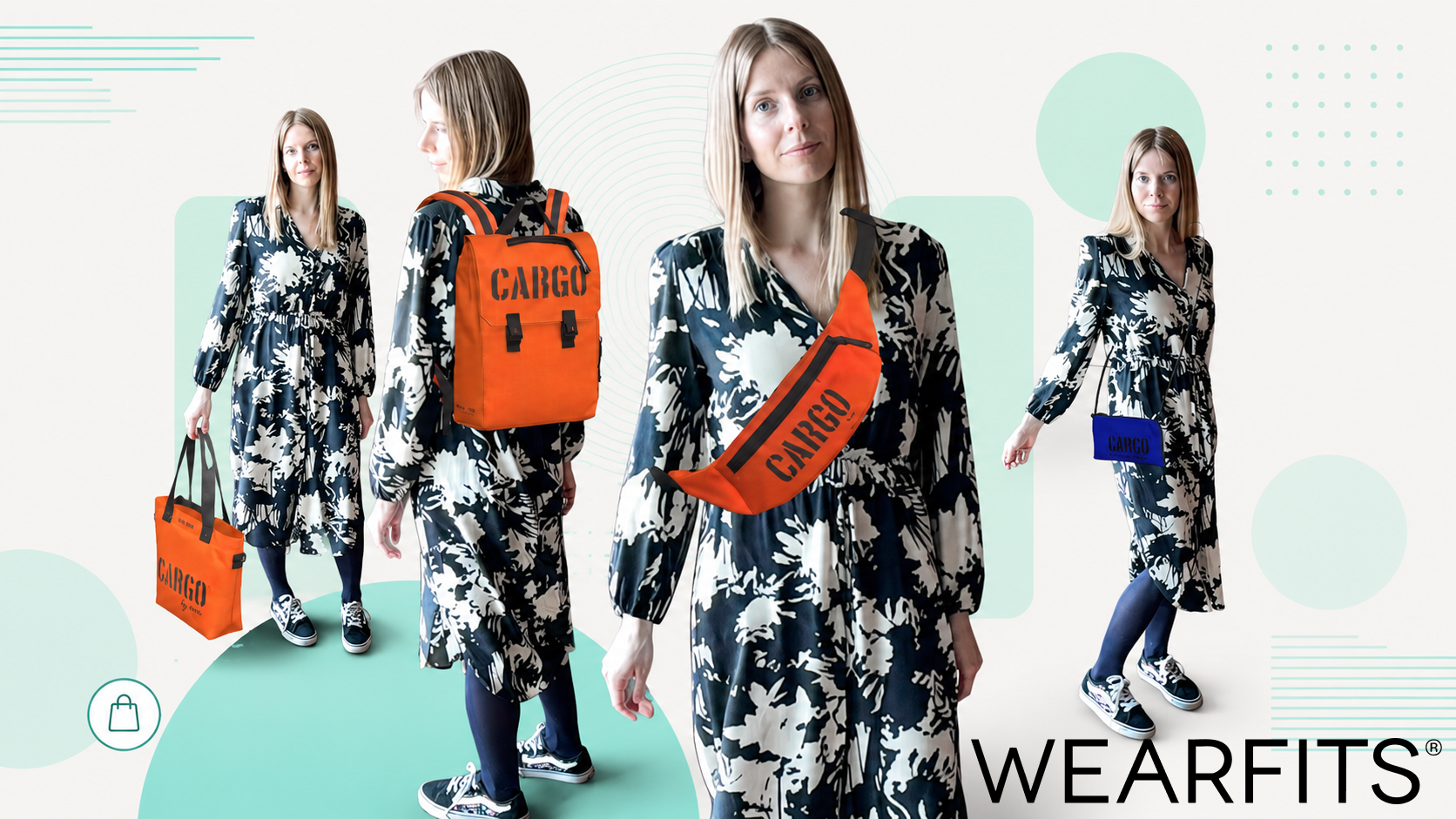WEARFITS backpack and bag try-ons for CARGO by OWEE