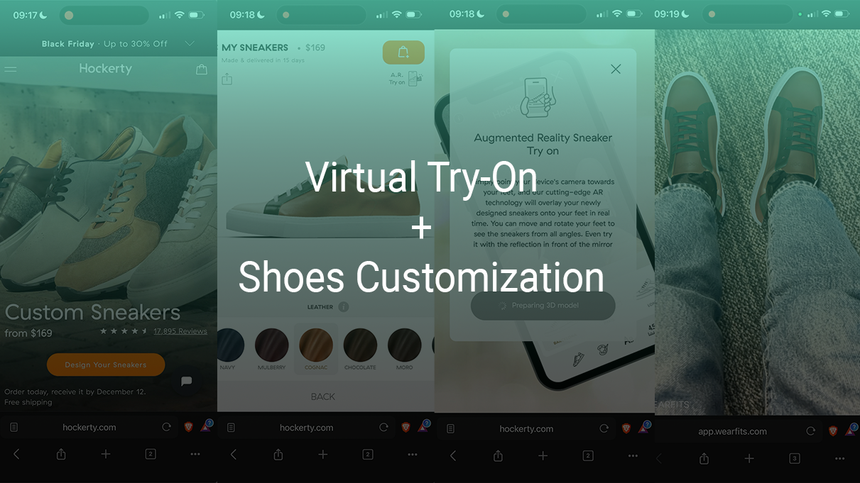  AR Shoe Virtual Try-On Case Study | Conversion Increase | WEARFITS